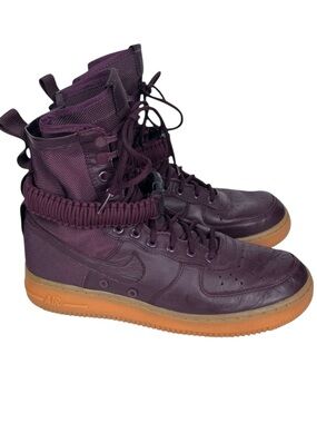 Nike SF Air Force 1 High Top Men’s 8.5 Women’s 10 Deep Burgundy w/Gum Sole